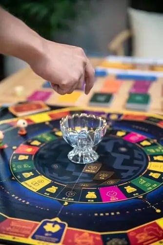 Ilustrasi permainan Bingo online di mahyong900 dengan angka dan kartu